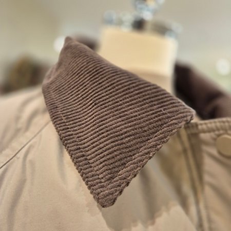 코듀로이 카라 패딩점퍼