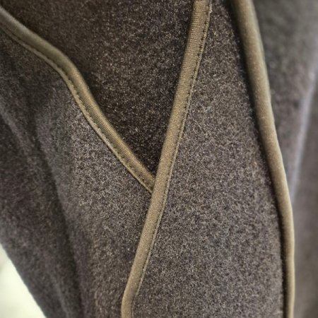 밑단 스트링 니트 집업점퍼