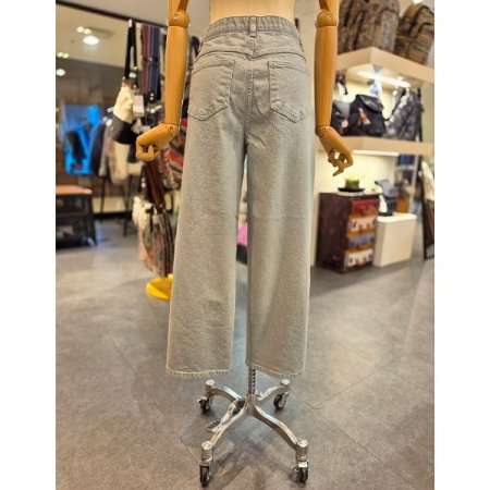 세미 배기핏 밴딩 팬츠