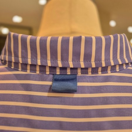 절개선 루즈핏 스트라이프 셔츠