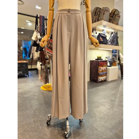 앞핀턱 롱 와이드 슬랙스