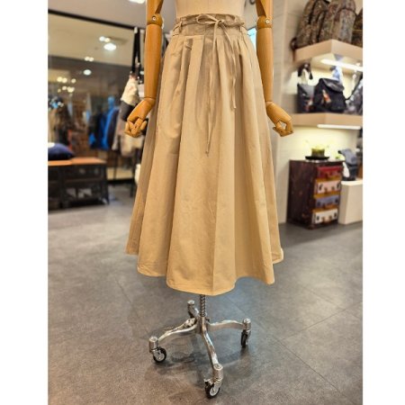 허리뒷밴딩 코튼 스커트