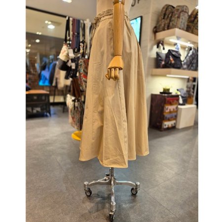 허리뒷밴딩 코튼 스커트