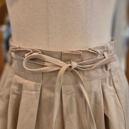 허리뒷밴딩 코튼 스커트