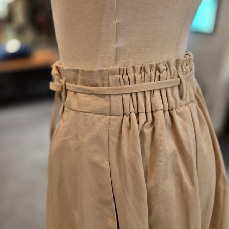 허리뒷밴딩 코튼 스커트