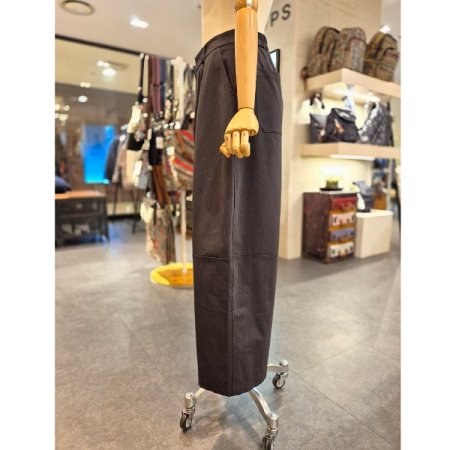 허리뒷밴딩 와이드 배기핏 팬츠