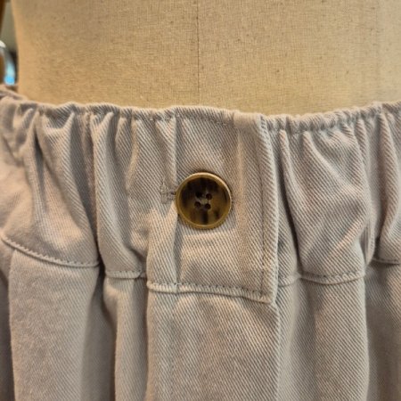 허리밴딩 코튼 배기팬츠