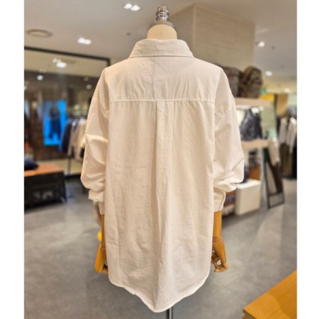 루즈핏 언발 카라 셔츠