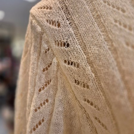 펀칭 모헤어 라운드 가디건