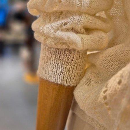 펀칭 모헤어 라운드 가디건