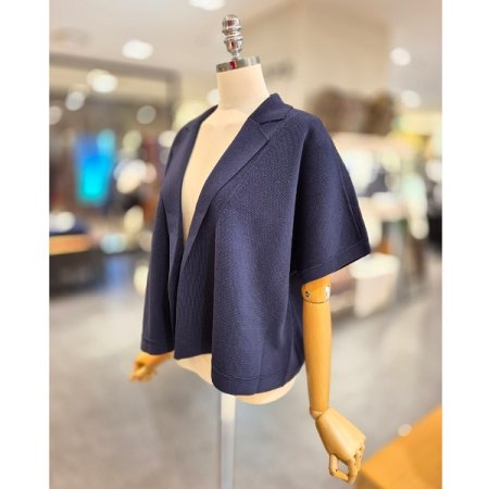 오픈형 반팔 카라 가디건