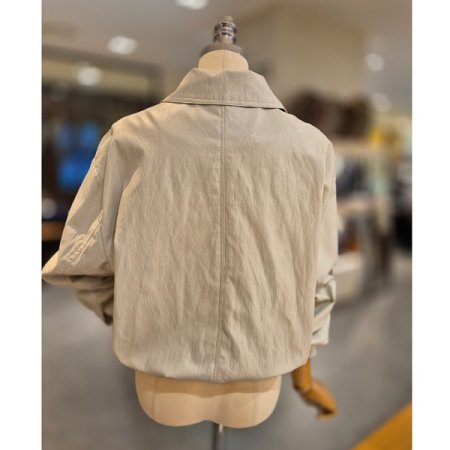 볼록 포켓 레더 점퍼