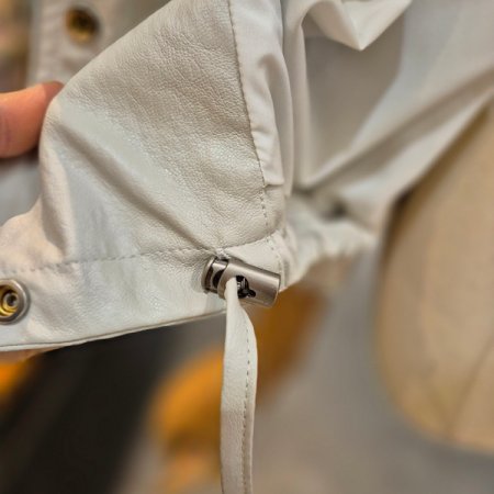 볼록 포켓 레더 점퍼