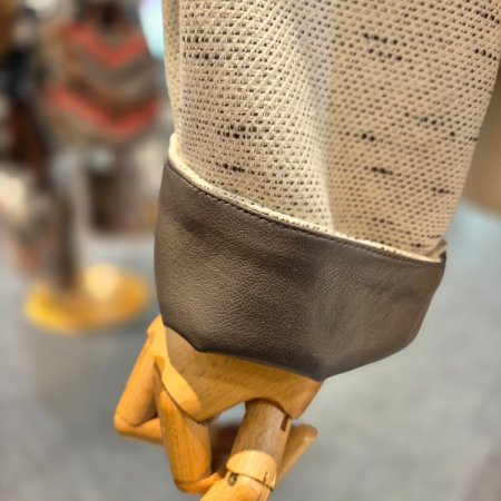 레더 배색 루즈핏 자켓