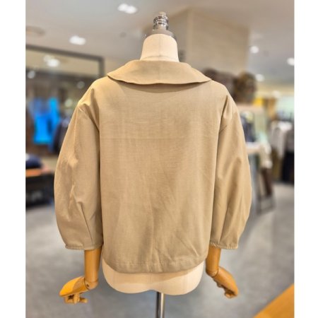 퍼프소매 플랫카라 블라우스