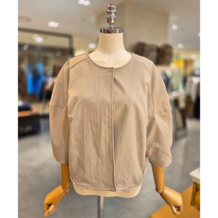 원버튼 라운드 자켓