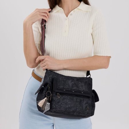 삭루츠 미아 플랩 크로스백