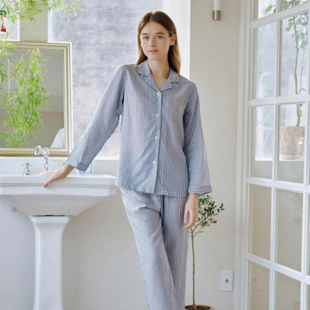 리오셀 핀스트라이프  여성 파자마VPA4418W
