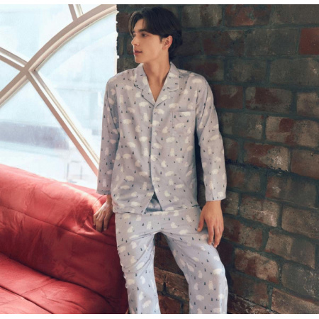 곰 나염 포인트 남성 파자마[VPA4571M]